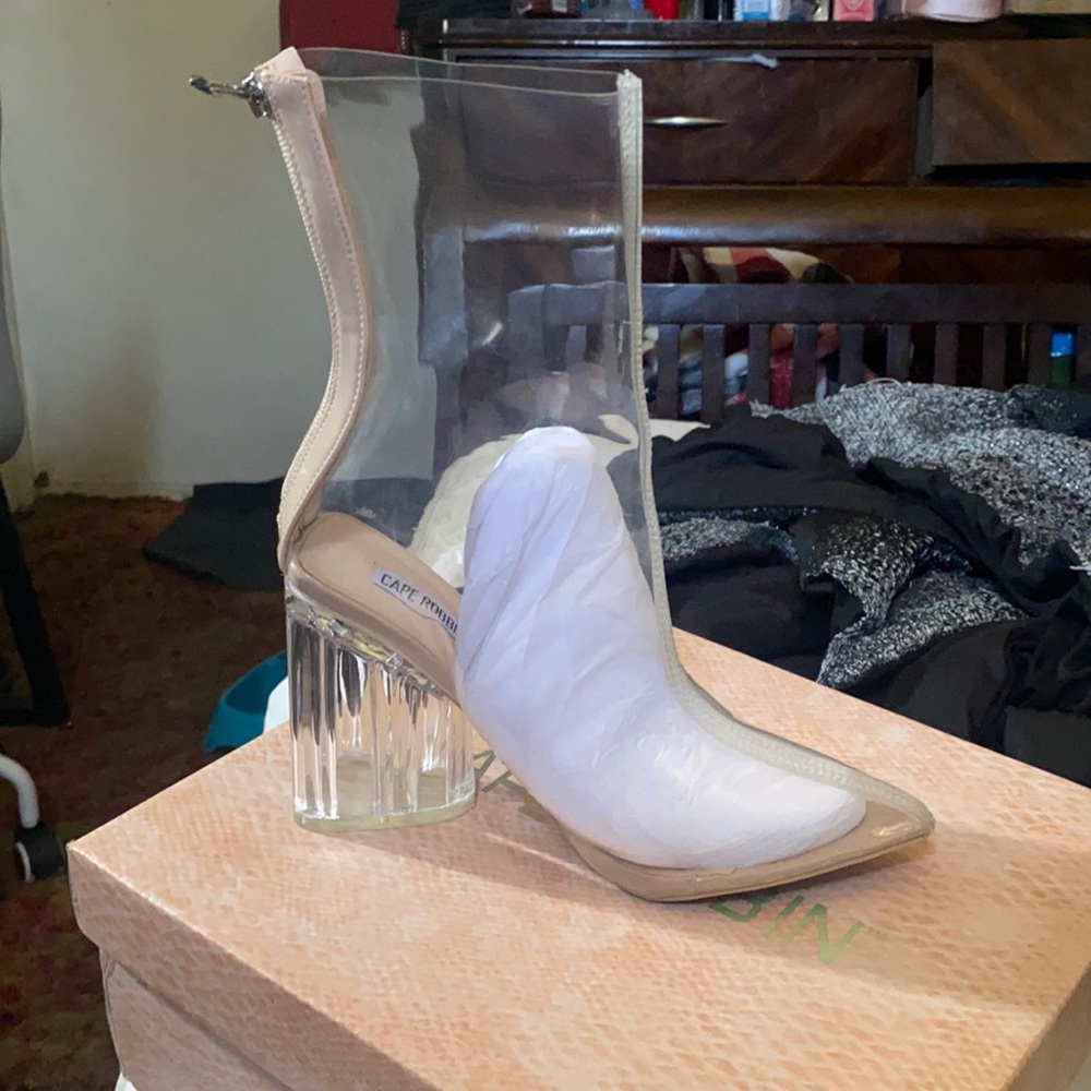 Clear booties